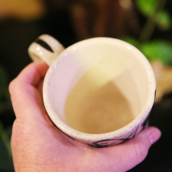 Century House Coffee Cup Mug Dated 1954 Black and White Graphic Bird Design - Picture 13 of 14